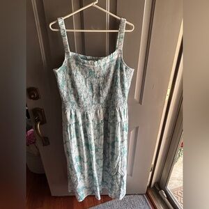 ON 34TH Floral Print Spaghetti Strap Midi Dress Women's Plus Size 2XL XXL